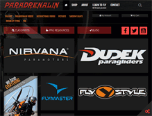 Tablet Screenshot of paradrenalin.com